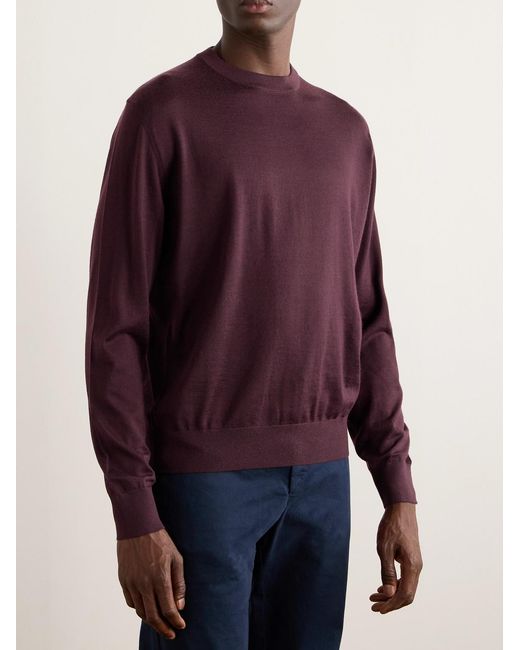 Massimo Alba Purple Scirocco Cashmere Sweater for men