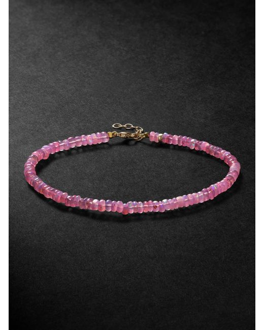 JIA JIA Black Opal Beaded Bracelet for men