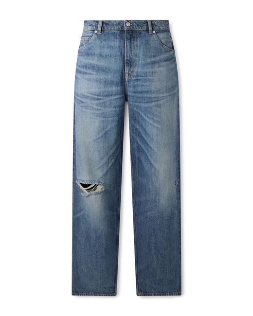 Our Legacy Blue Wide-Leg Distressed Jeans for men