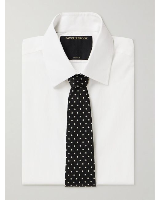 Favourbrook White Gatsby Cotton-Poplin Shirt for men