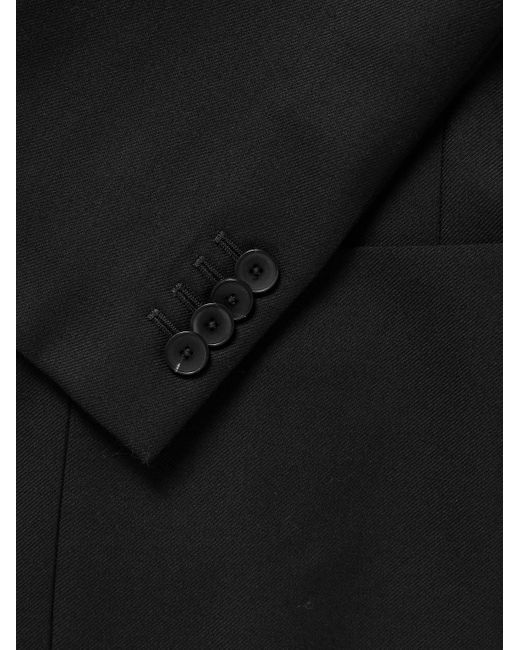 Mr P. Black Slim-Fit Wool Suit Jacket for men