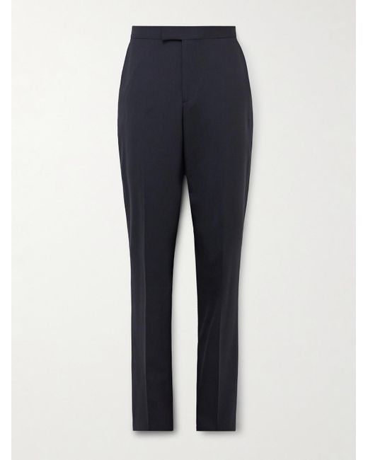 Favourbrook Blue Slim-Fit Wool-Blend Suit Trousers for men
