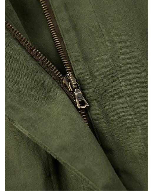The Row Kemet Oversized-Kapuzenjacke aus Baumwoll-Canvas in Green für Herren