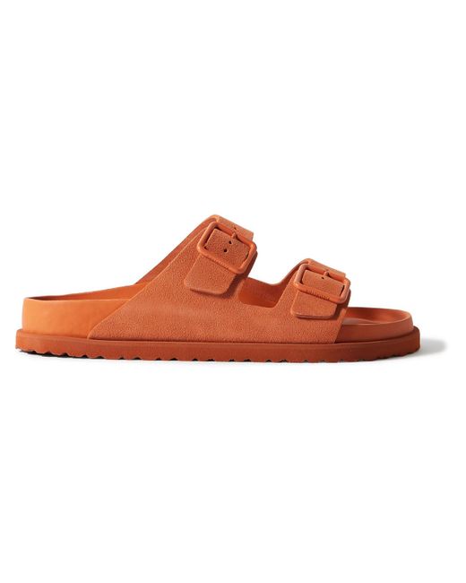 Birkenstock Orange Arizona Vl Cazador Suede Sandals for men