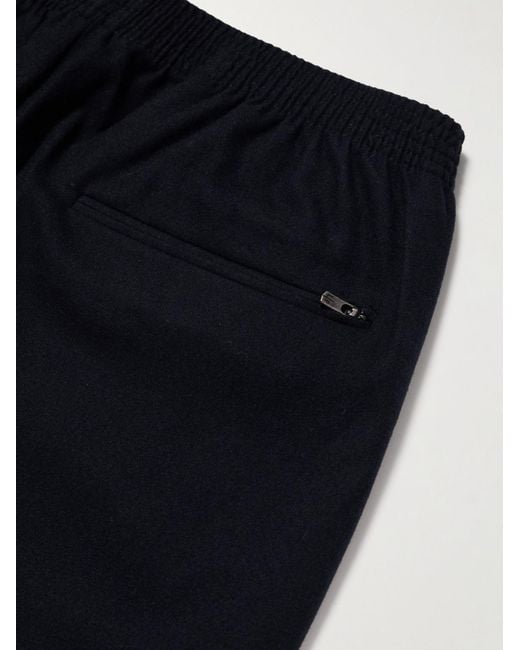 Loro Piana Blue Gaspard Tapered Virgin Wool And Cashmere-Blend Trousers for men