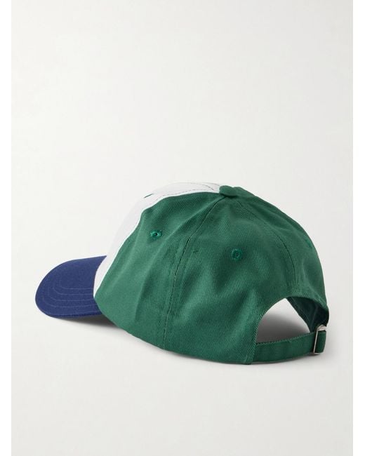 Drake's Blue Logo-embroidered Cotton-twill Baseball Cap