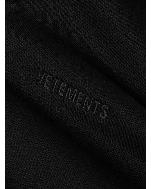 Felpa Oversize di Vetements in Black da Uomo