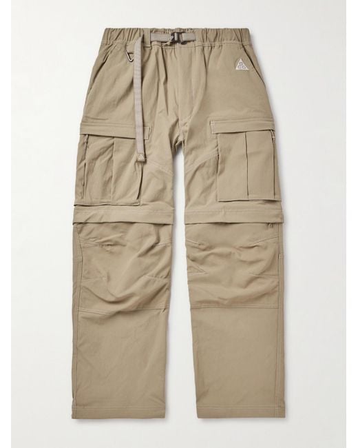 Nike Natural Acg Smith Summit Stretch-shell Cargo Trousers for men