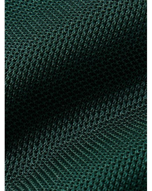 Drake's Green 8cm Silk-grenadine Tie for men