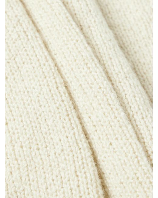 Gabriela Hearst White Surya Slim-Fit Cashmere Sweater for men