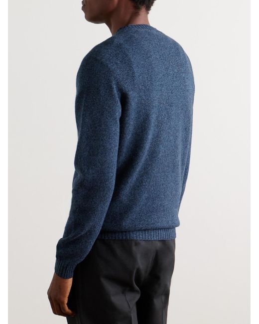 Boglioli Blue Wool And Cashmere-blend Sweater for men