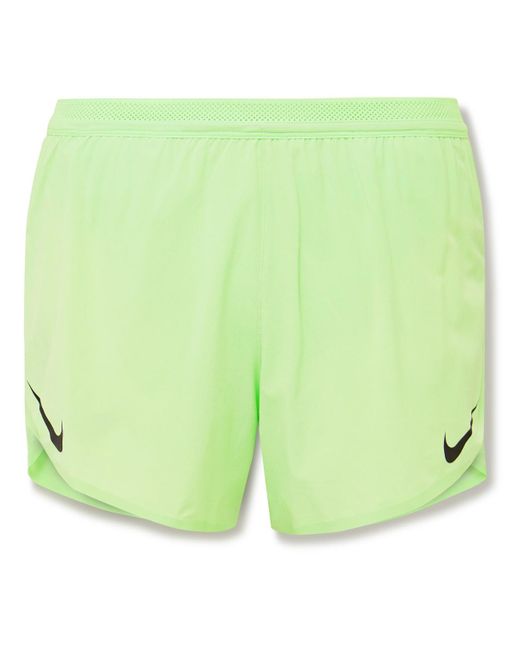 Nike Green Aeroswift Slim-fit Dri-fit Adv Shorts for men
