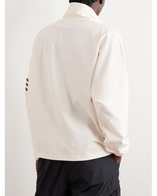 Adidas Originals Neuclassic TT Jacke aus recyceltem Stretch-Shell mit Streifen in Natural für Herren