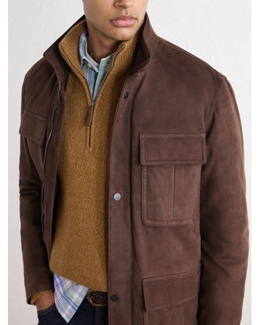 Valstar Brown Brera Suede Jacket for men