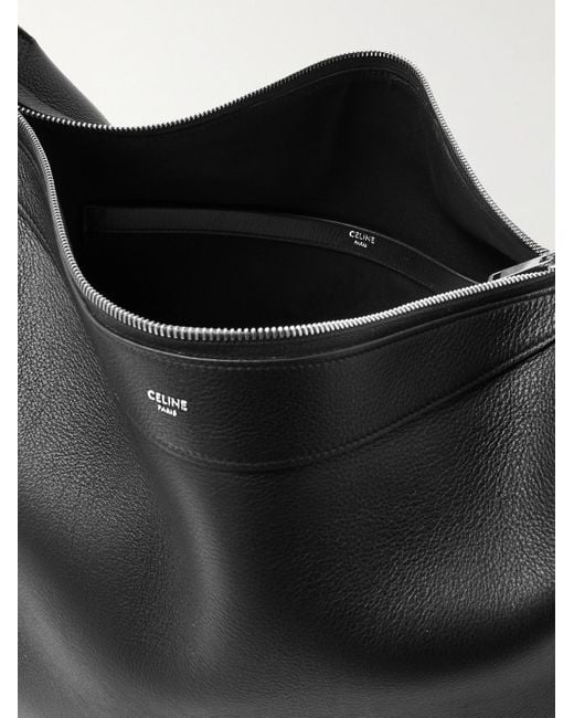 Céline Romy Weekend Umhängetasche aus vollnarbigem Leder in Black für Herren