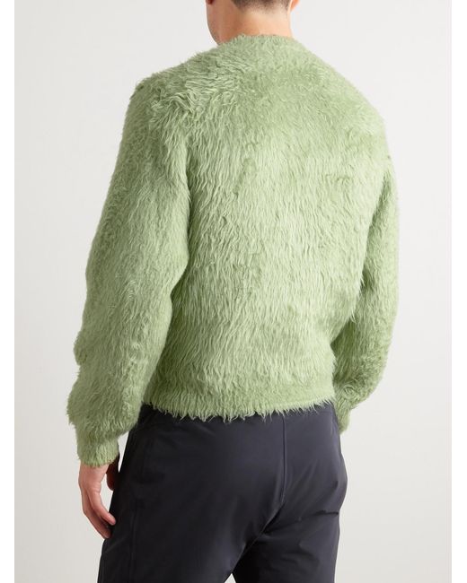 Aztech Mountain Green Marc Brushed-knit Sweater for men