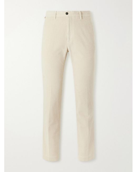 Slowear Natural Straight-Leg Cotton-Blend Corduroy Trousers for men