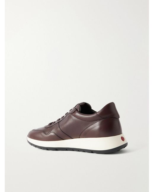 Tod's Brown Paneled Leather Sneakers for men