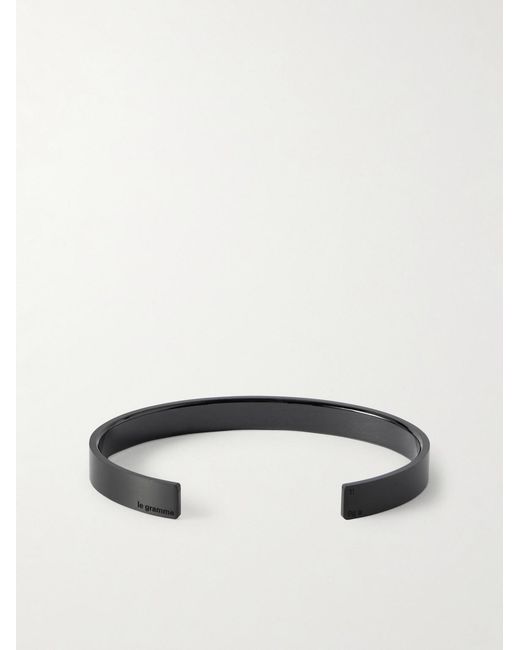 Le Gramme Black 9G Ribbon Dlc-Coated Titanium Cuff for men