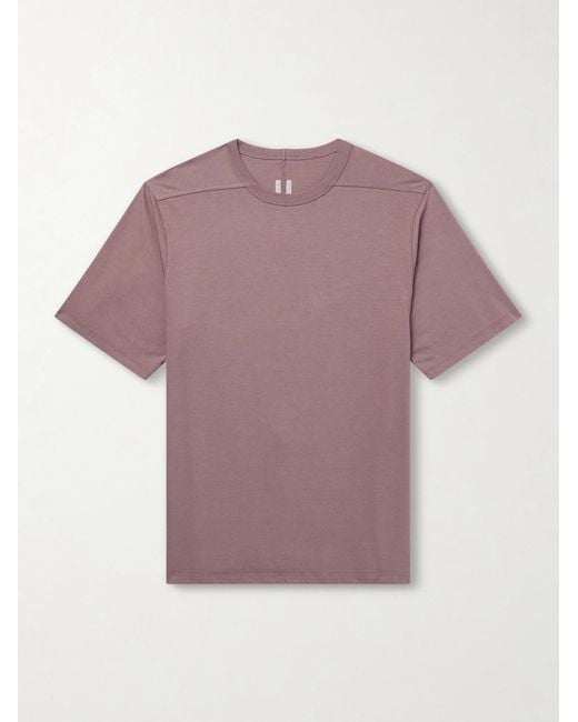 Rick Owens Purple Brad Cotton-Jersey T-Shirt for men