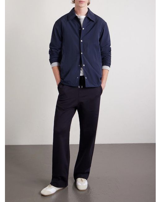 Dries Van Noten Blue Cotton-Jersey Sweatpants for men