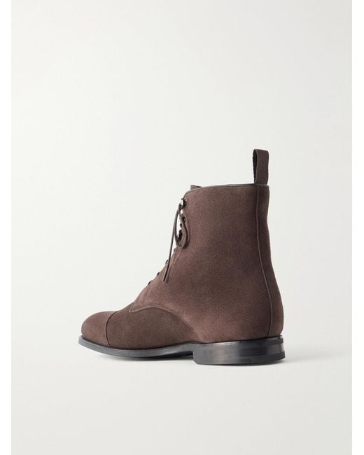 Church's Brown Edworth 2.0 Suede Lace-Up Boots for men