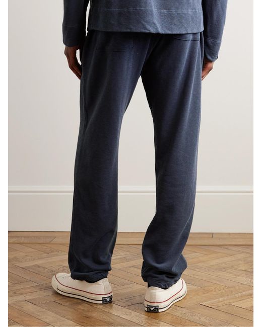 James Perse Blue Straight-Leg Supima Cotton-Jersey Sweatpants for men