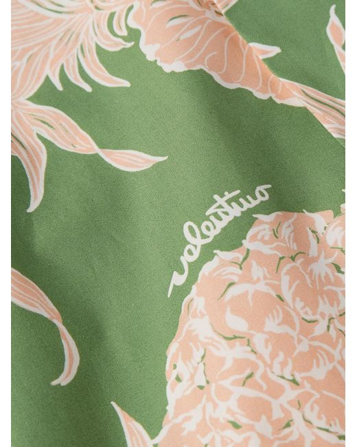 Valentino Garavani Multicolor Sun Surf Logo-Appliquéd Camp-Collar Printed Cotton-Poplin Shirt for men