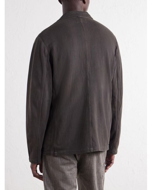 RRL Black Herringbone Cotton Blazer for men