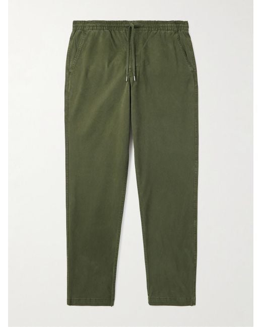 Polo Ralph Lauren Green Prepster Tapered Cotton-blend Twill Drawstring Trousers for men