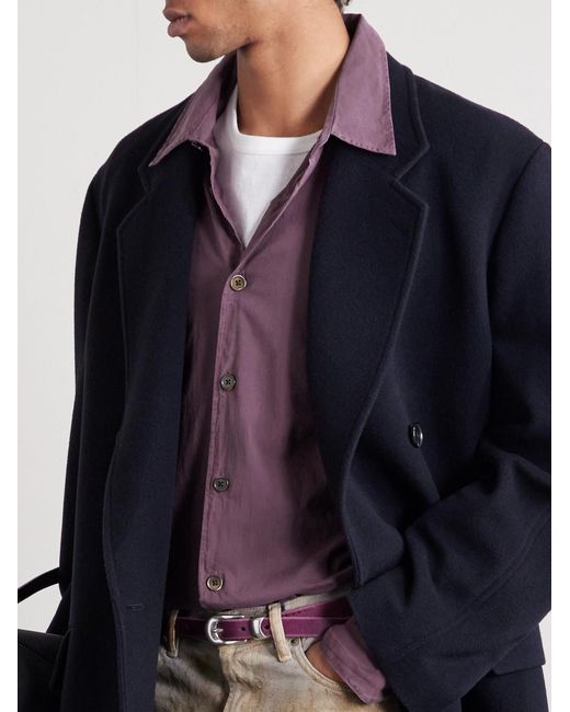Our Legacy Purple Beyond Cotton Shirt for men