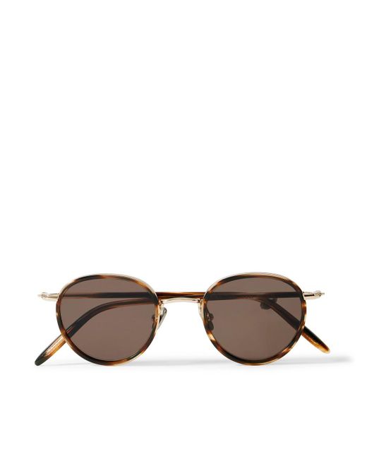 Mr P. Brown Cubitts Gifford Round-Frame Acetate And-Tone Sunglasses for men
