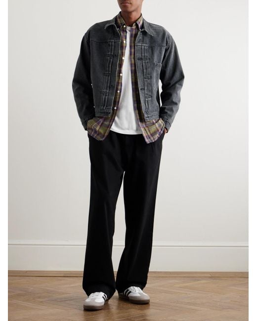Orslow Blue Type 1 Washed Selvedge Denim Jacket for men
