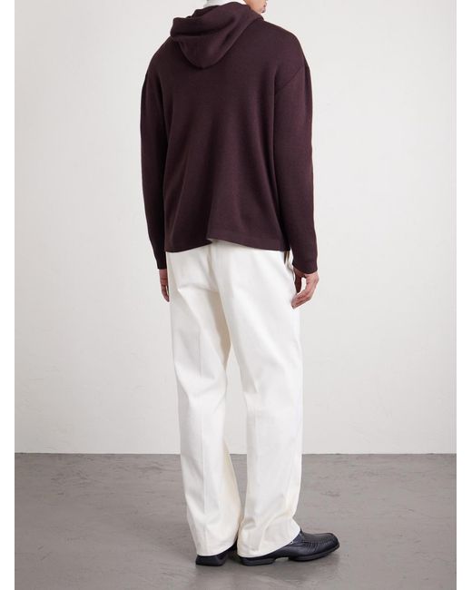 Umit Benan Purple Sunset Cashmere And Silk-blend Zip-up Hoodie for men