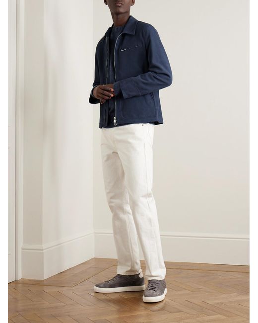 Valstar Blue James Suede Jacket for men