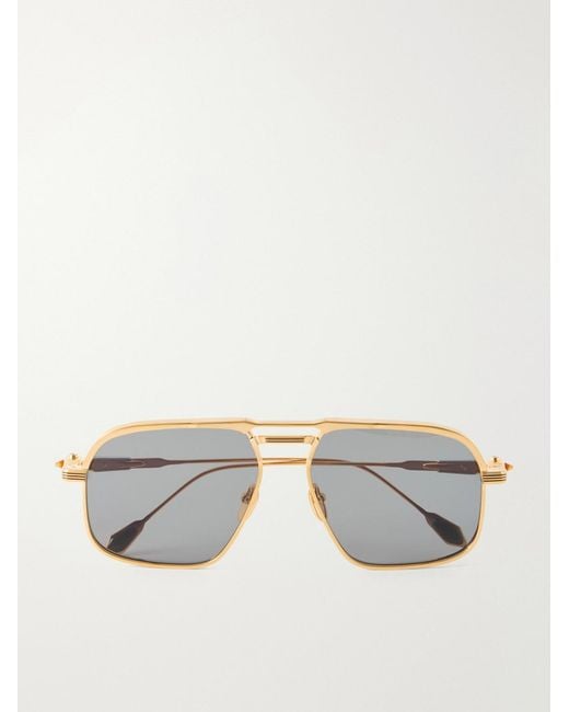 Jacques Marie Mage Metallic Labarge Aviator-Style Titanium Sunglasses for men