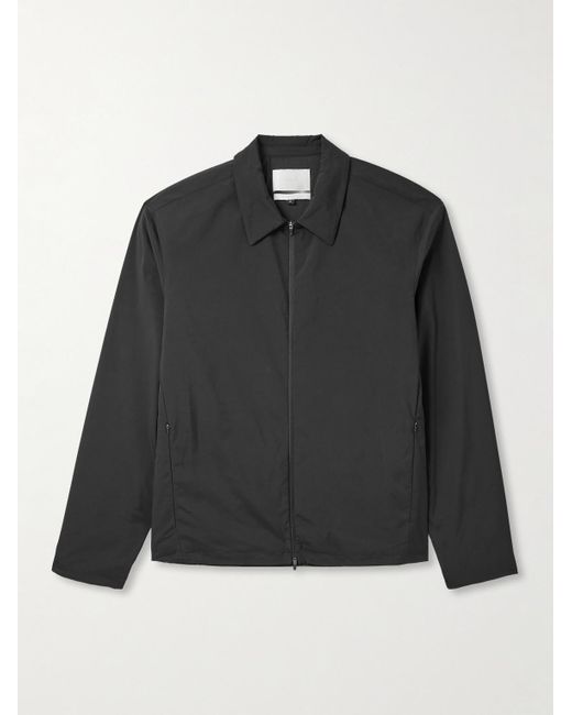 Amomento Black Padded Taffeta Jacket for men