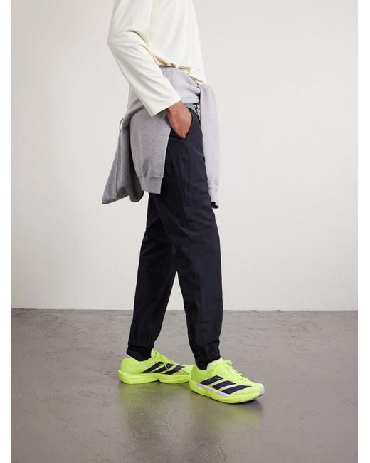 Adidas Originals Yellow Adizero Takumi Sen 11 Rubber-Trimmed Ripstop Running Sneakers for men