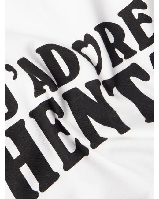 Vetements T-Shirt aus Baumwoll-Jersey mit Print in White für Herren