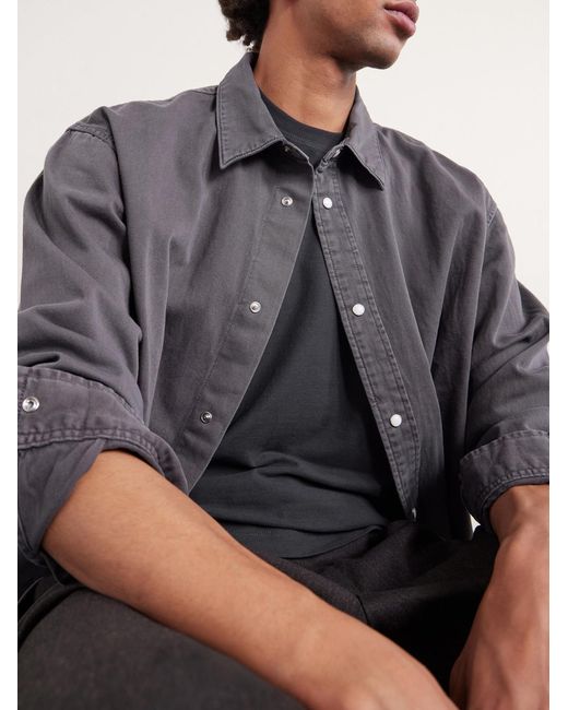 Slowear Black Slim-Fit Cotton-Jersey T-Shirt for men