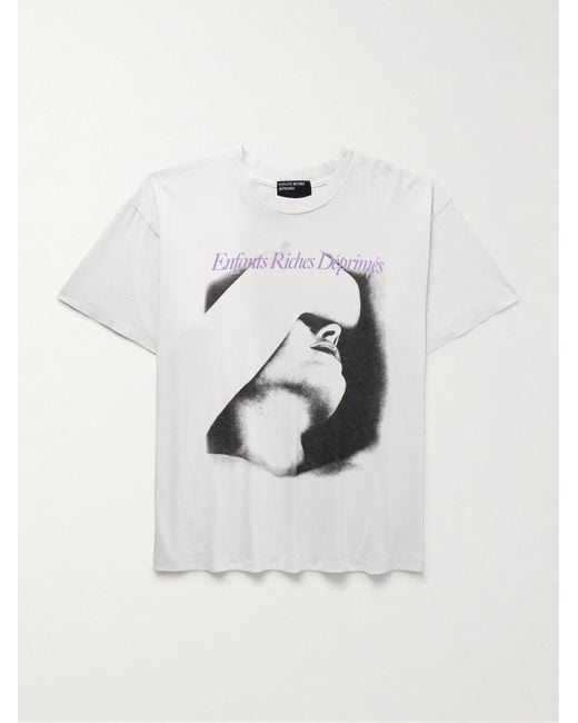 Enfants Riches Deprimes Natural Chained To A Cloud Printed Cotton-jersey T-shirt for men