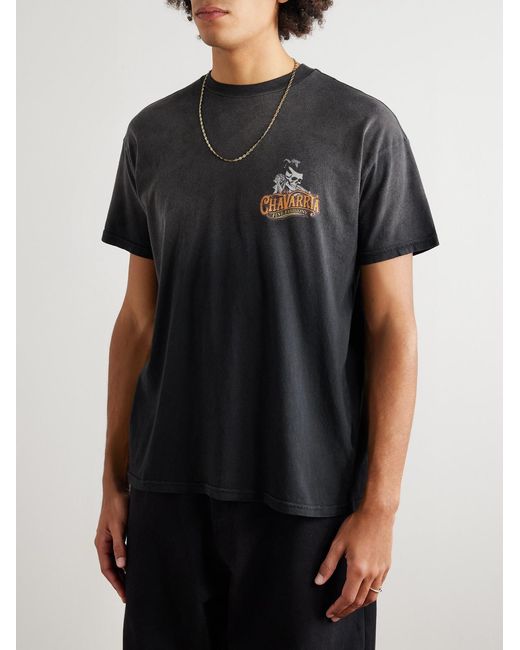 Willy Chavarria Black Chavarria Pomade Easy Logo-Print Cotton-Jersey T-Shirt for men