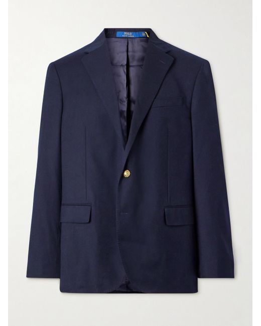 Polo Ralph Lauren Blue Wool-Blend Gabardine Blazer for men