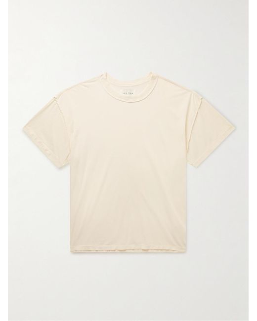 Les Tien Natural Inside Out Lightweight Combed Cotton-Jersey T-Shirt for men
