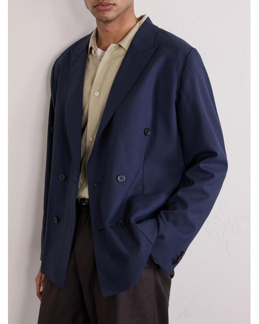 NN07 Blue Jordin 10037 Double-Breasted Blazer for men
