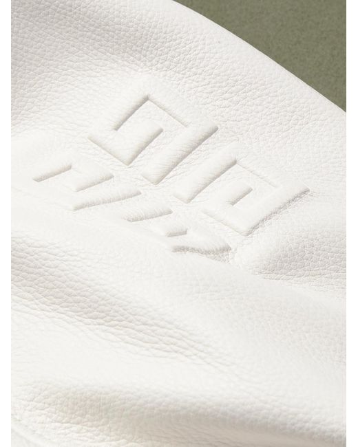 Giacca college in pelle e misto lana con logo applicato di Givenchy in Green da Uomo