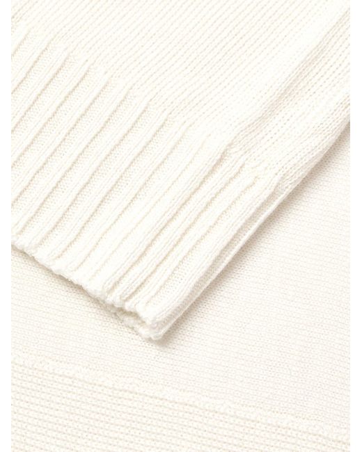 Zegna Natural Linen And Silk-Blend Sweater for men