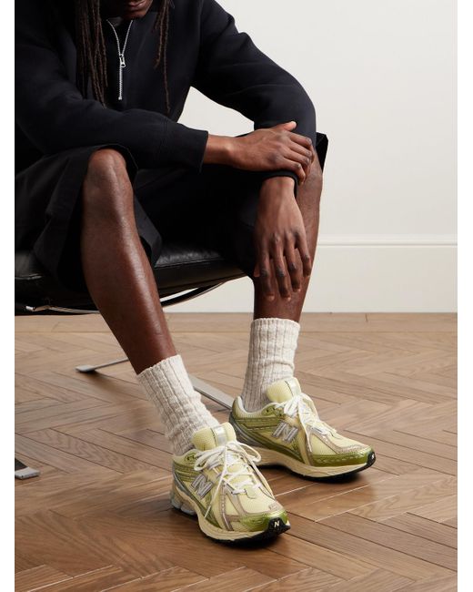 New Balance Metallic 1906r Rubber-trimmed Mesh Sneakers for men