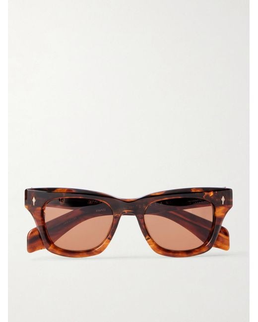 Jacques Marie Mage Brown Dealan Square-frame Acetate Sunglasses for men