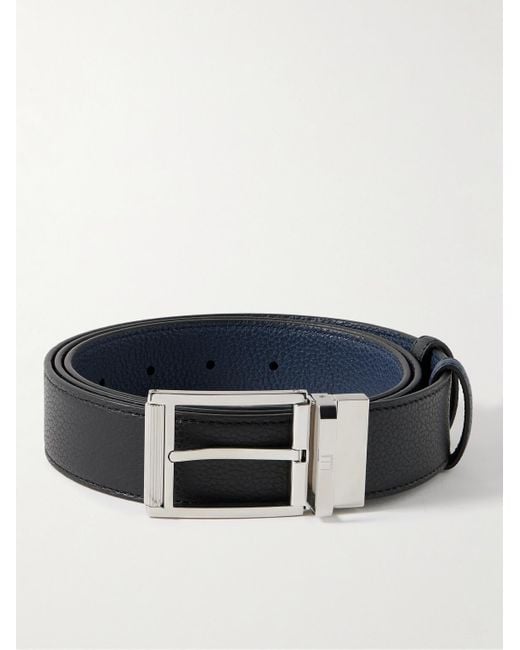 Dunhill Blue 3.5Cm Reversible Full-Grain Leather Belt for men